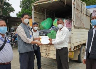 बेसद्धारा राप्ती सोनारीलाई स्वास्थ्य सामाग्री प्रदान