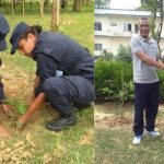 पाँच नम्बर प्रदेश शसस्त्र प्रहरी गण खजुरामा बृक्षारोपण