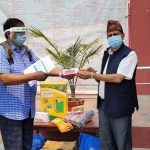 तीन संस्थाद्धारा २४ लाख बढिको स्वास्थ्य सामाग्री प्रदान