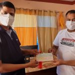 महासंघको एम्बुलेन्स खरिदका लागि पत्रकार शर्माले दिए १० हजार