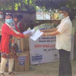 बर्दियामा तीन संस्थाद्धारा ३० लाखको स्वास्थ्य सामग्री हस्तान्तरण