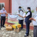 गेरुवाले प्रदान गर्यो ६ लाख बराबरको स्वास्थ्य सामग्री