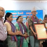 वरिष्ठ साहित्यकार रेग्मीलाई नेपालगन्जमा अभिनन्दन