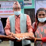 बढैयातालका २५० परिवारलाई खाद्यान्न तथा सरसफाई सामग्री वितरण