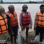 राप्तीको बाढिमा फसेका चार जनाको उद्धार