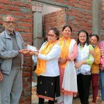 नेपालगञ्ज ४ मा स्थानीयले मन्दिर निर्माण गर्दै, सेवा नेपालले गर्यो सहयोग