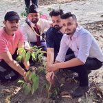 नेपालगञ्जको हडिया बाबा मन्दिर परिसरमा बृक्षारोपण