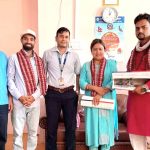 नेपाल बैंक काेहलपुर शाखाद्वारा मेयर र उपमेयरलाई स्वागत