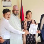 डिप बोरिङ्ग र राहत उपलब्ध गराउन नरैनापुरका अध्यक्ष शाहद्वारा प्रजिअलाई ज्ञापन