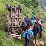 जाजरकोटमा जीप दुर्घटना हुदाँ ६ जना घाइते