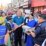 हिंसा पिडित महिलालाई बाँके प्रहरीको सम्मान