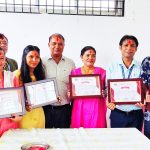 उदयपुर स्वास्थ्य चौकीका कर्मचारी सम्मानित