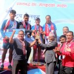 आर्मीले उचाल्यो राष्ट्रिय खेलकुदको ट्रफी