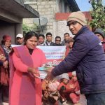 नेशनल प्याब्सनद्वारा असहाय बाल संरक्षण केन्द्रलाई खाद्यान्न तथा नगद सहयोग