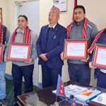 महामारीका समय उत्कृष्ट कार्य गर्ने चार जना अधिकृत सम्मानित