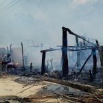 नरैनापुरको जमुनाहा गाउँमा आगलागी