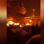 रुसमा एक पेट्रोल पम्पमा आगलागी हुँदा १२ जनाको मृत्यु