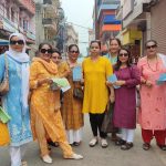 महिलाहरुको घरदैलो अभियान : साझा प्रजातान्त्रिक समूहलाई मतदान