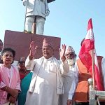 कांग्रेस बाँकेद्वारा गणेशमानको शालिकमा माल्यार्पण