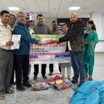 भेरीमा उपचाररत भूकम्प पीडित बिरामी तथा कुरूवालाई सद्भाव फाउन्डेसनको सहयाेग