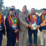बाँकेको ईगाउँमा फुटवल प्रतियोगिता शुरू, उद्घाटन खेलमा प्रदेश प्रहरी गण विजयी