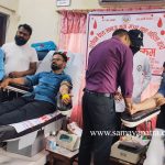 कसौंधन वैश्य समाज युवा मञ्चद्वारा रक्तदान