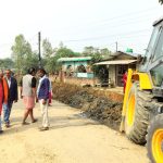 डुडुवा-६ मा निर्माण शुरु सडकको एमालेद्वारा अनुगमन