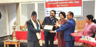 भेरी अस्पतालका कन्सल्टेन्ट फिजिसियन डा.रिसाल सम्मानित