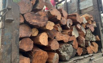 प्रहरी ग¥यो गनापुरबाट अवैध खयर बोकेको ट्रक नियन्त्रण