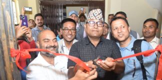 नरेन्द्र चौधरीद्वारा डुडुवा सभा हल उद्घाटन