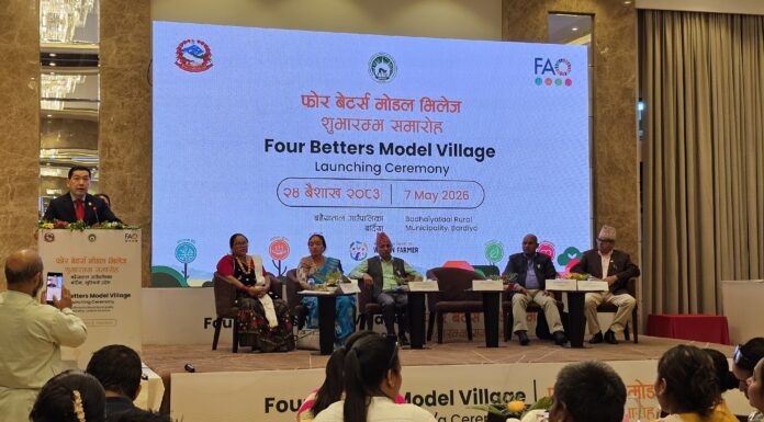 टेसनपुरमा ‘फोर बेटर मोडल भिलेज’ कार्यक्रम सुरू