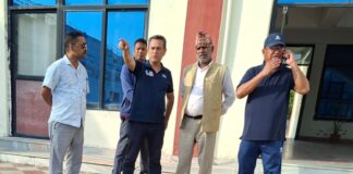 मन्त्री यादवद्वारा नेपालगन्ज रंगशालाकाे निरीक्षण