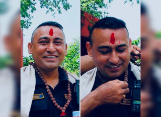 बुटवलका डीएसपी निशान्त सम्मानित
