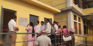 गुलरियास्थित शान्ति आविलाई नवनिर्मित शौचालय भवन हस्तान्तरण